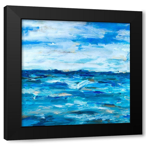 Ocean Mind Black Modern Wood Framed Art Print by Hewitt, L.