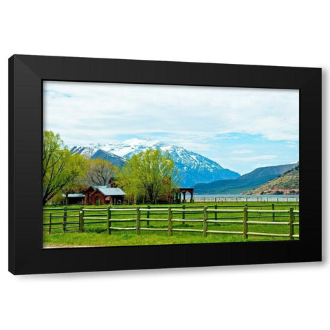 Life by the Mountains II Black Modern Wood Framed Art Print with Double Matting by Nawrocke, Bruce