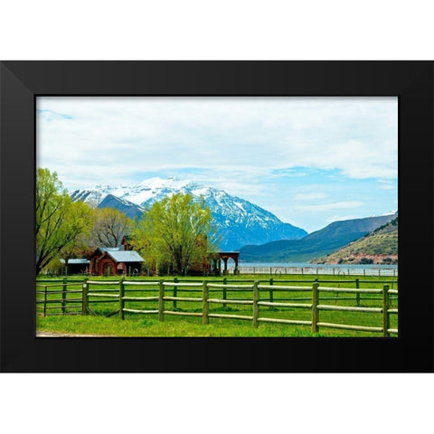 Life by the Mountains II Black Modern Wood Framed Art Print by Nawrocke, Bruce