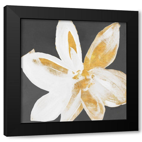 Out of the Gold on Gray I Black Modern Wood Framed Art Print with Double Matting by Loreth, Lanie