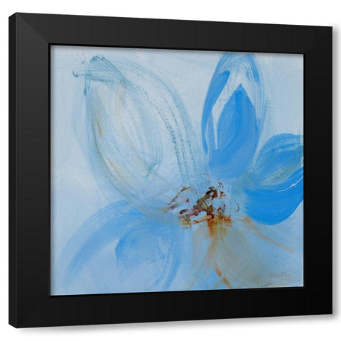 Out of the Blue II Black Modern Wood Framed Art Print with Double Matting by Loreth, Lanie