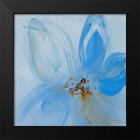 Out of the Blue II Black Modern Wood Framed Art Print by Loreth, Lanie