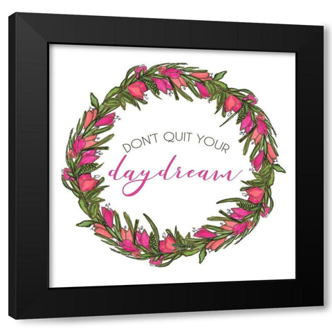 Daydream Inspiration Black Modern Wood Framed Art Print with Double Matting by Torres, Melanie