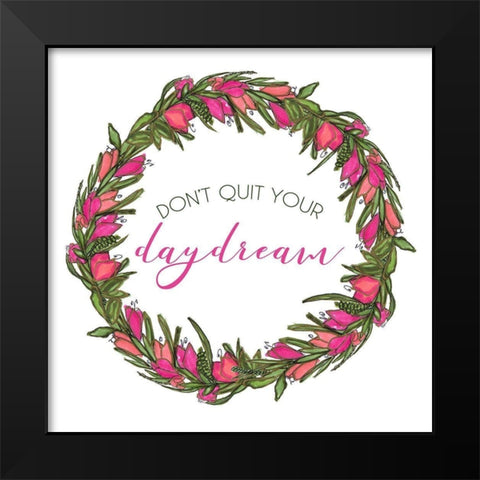 Daydream Inspiration Black Modern Wood Framed Art Print by Torres, Melanie