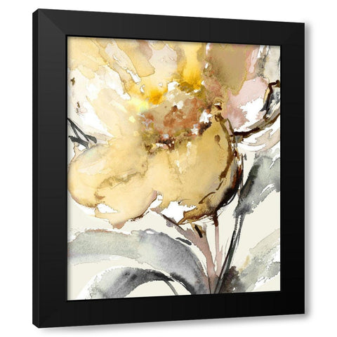 Bright Blooms II Black Modern Wood Framed Art Print by Loreth, Lanie