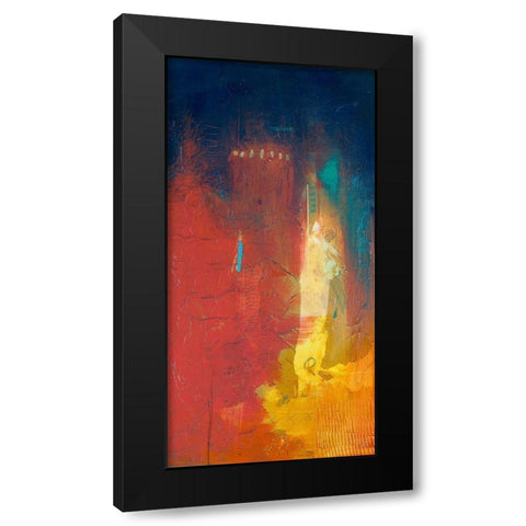 Summer Set II Black Modern Wood Framed Art Print with Double Matting by Meneely, Dan