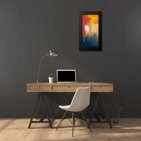 Summer Set I Black Modern Wood Framed Art Print by Meneely, Dan