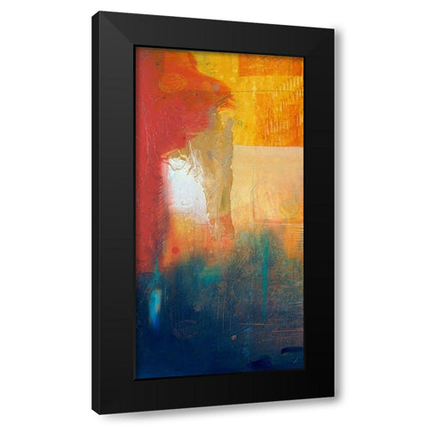 Summer Set I Black Modern Wood Framed Art Print with Double Matting by Meneely, Dan