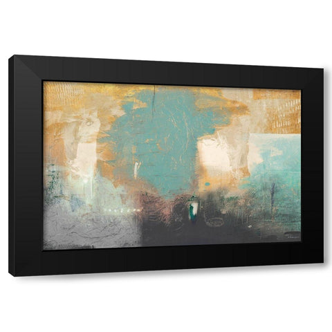 Golden Peak Black Modern Wood Framed Art Print by Meneely, Dan