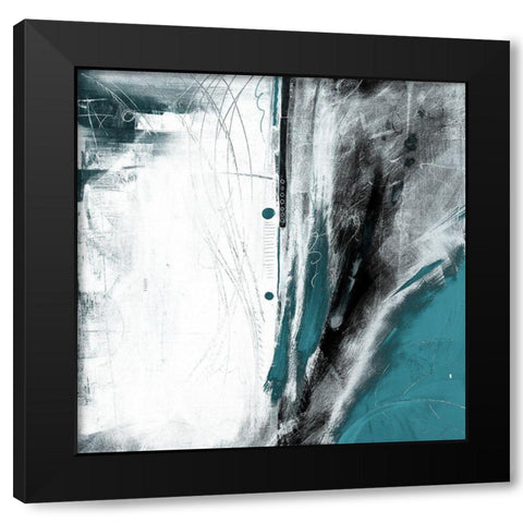 Hailstorm Black Modern Wood Framed Art Print by Meneely, Dan
