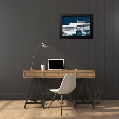 Evening Blocks I Black Modern Wood Framed Art Print by Meneely, Dan