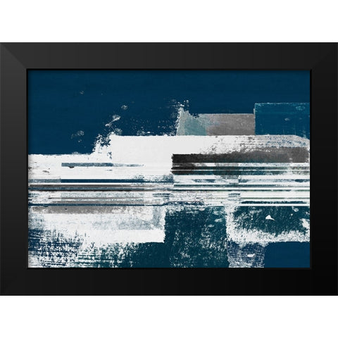 Evening Blocks I Black Modern Wood Framed Art Print by Meneely, Dan