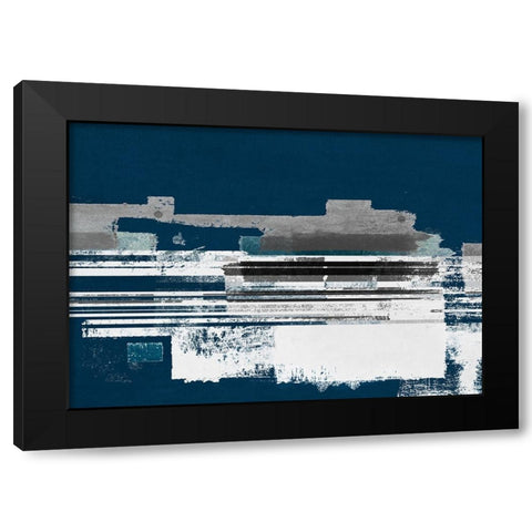 Evening Blocks II Black Modern Wood Framed Art Print by Meneely, Dan