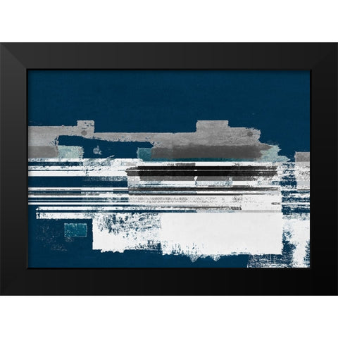Evening Blocks II Black Modern Wood Framed Art Print by Meneely, Dan