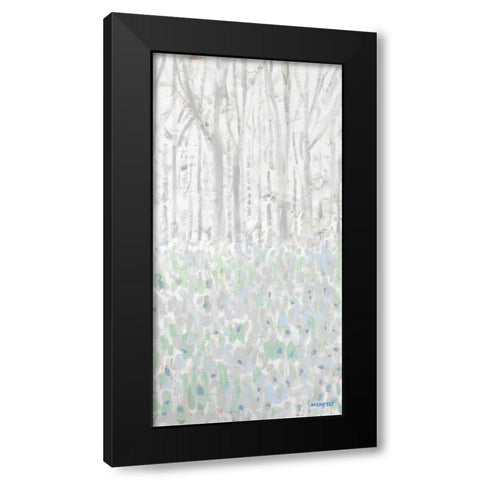 Birchwood Trees II Black Modern Wood Framed Art Print with Double Matting by Meneely, Dan