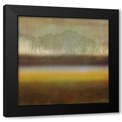 Loon Lake II Black Modern Wood Framed Art Print with Double Matting by Meneely, Dan