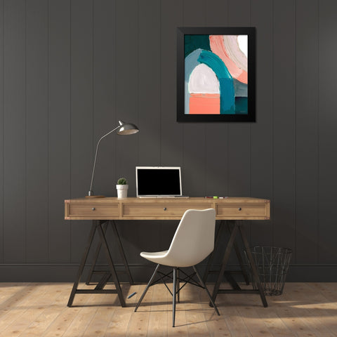 Dark Pastel Roundabout I Black Modern Wood Framed Art Print by Coolick, Ann Marie