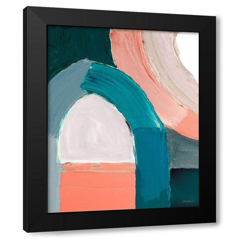 Dark Pastel Roundabout I Black Modern Wood Framed Art Print by Coolick, Ann Marie