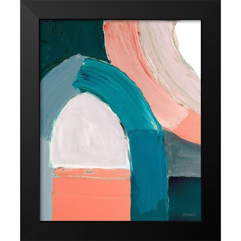 Dark Pastel Roundabout I Black Modern Wood Framed Art Print by Coolick, Ann Marie