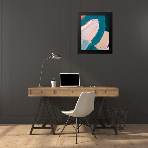 Dark Pastel Roundabout II Black Modern Wood Framed Art Print by Coolick, Ann Marie