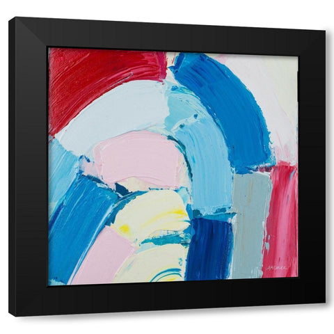 Rounabout II Black Modern Wood Framed Art Print with Double Matting by Coolick, Ann Marie