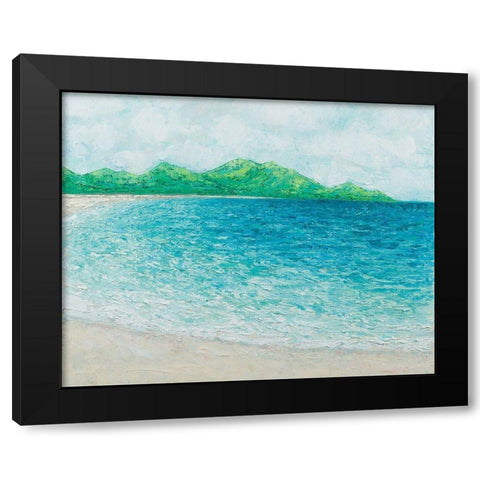 Far Away In Paradise Black Modern Wood Framed Art Print with Double Matting by Coolick, Ann Marie