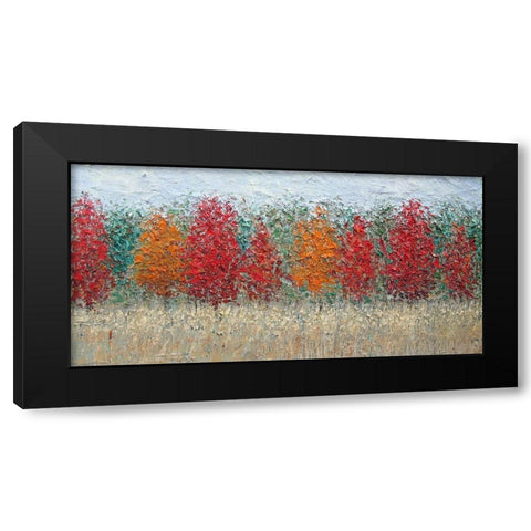 Fall Shower Black Modern Wood Framed Art Print with Double Matting by Coolick, Ann Marie
