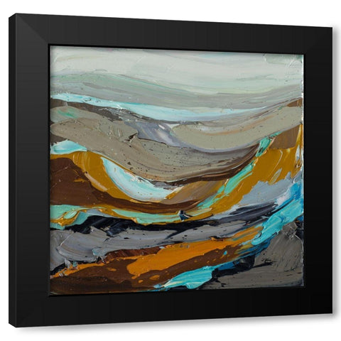 Copper Overflow Black Modern Wood Framed Art Print with Double Matting by Coolick, Ann Marie