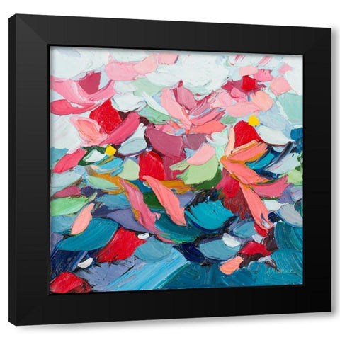 Pastel Internodes Black Modern Wood Framed Art Print by Coolick, Ann Marie