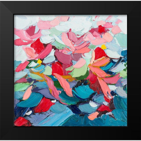 Pastel Internodes Black Modern Wood Framed Art Print by Coolick, Ann Marie