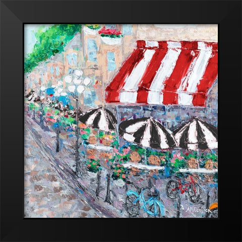 Paris On My Mind II Black Modern Wood Framed Art Print by Coolick, Ann Marie