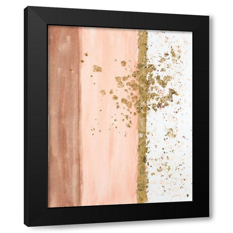 Peach Festival Black Modern Wood Framed Art Print with Double Matting by Pinto, Patricia