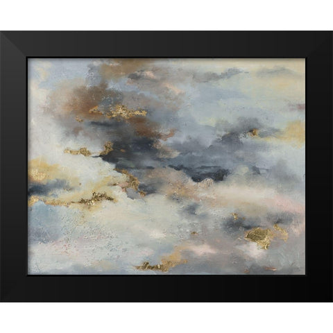 A Light in the Dark Black Modern Wood Framed Art Print by Pinto, Patricia