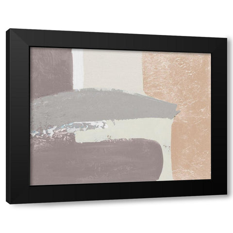 Early Morning Abstract Black Modern Wood Framed Art Print by Pinto, Patricia