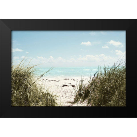 Sunny Days Black Modern Wood Framed Art Print by ODell, Debbie