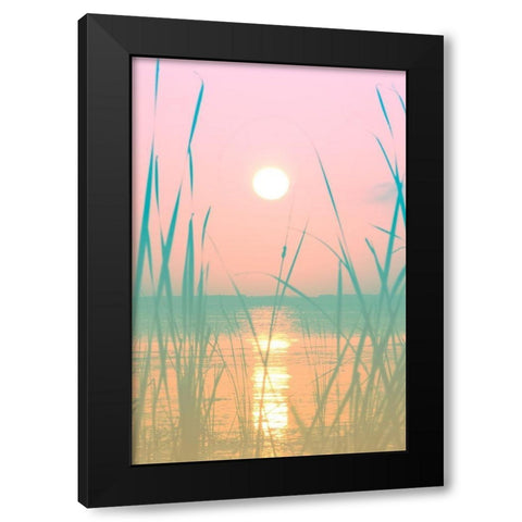 Fresh Sunset Views Black Modern Wood Framed Art Print by ODell, Debbie