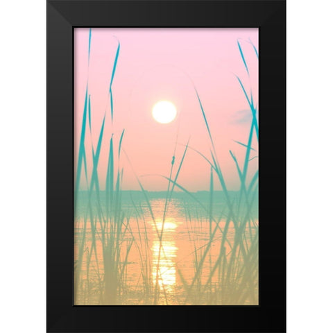 Fresh Sunset Views Black Modern Wood Framed Art Print by ODell, Debbie