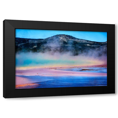 Rainbow Lake Black Modern Wood Framed Art Print with Double Matting by O Dell, Debbie