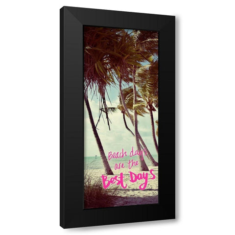Best Beach Days Panel Black Modern Wood Framed Art Print with Double Matting by ODell, Debbie