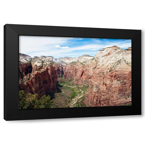 Rocky Side Black Modern Wood Framed Art Print by ODell, Debbie