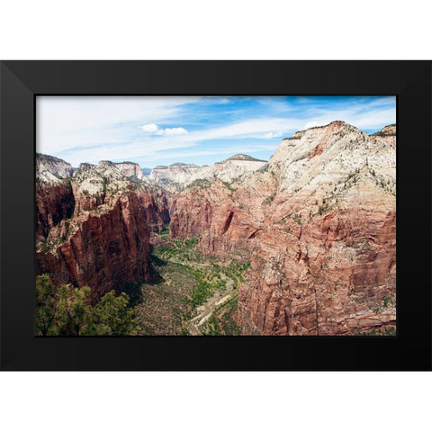 Rocky Side Black Modern Wood Framed Art Print by ODell, Debbie