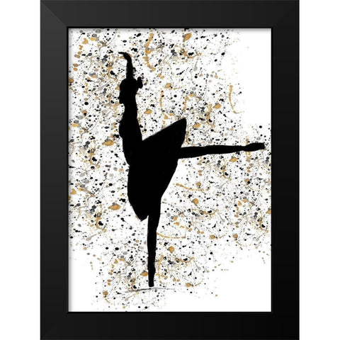 Ballerina Silhouette I Black Modern Wood Framed Art Print by Wilson, Kali