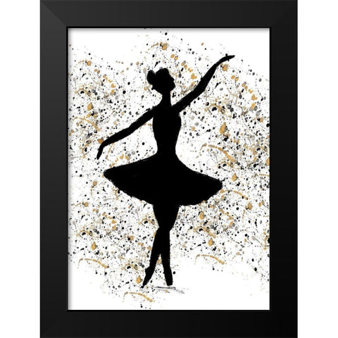 Ballerina Silhouette II Black Modern Wood Framed Art Print by Wilson, Kali
