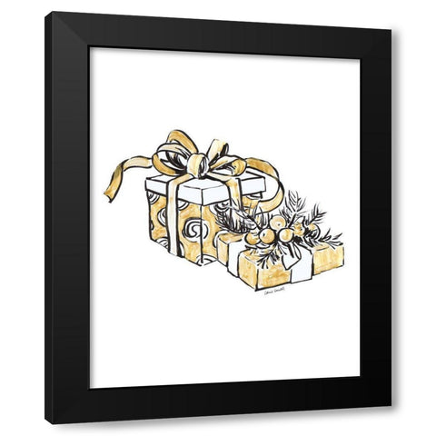 Gift Wrapped I Black Modern Wood Framed Art Print with Double Matting by Loreth, Lanie