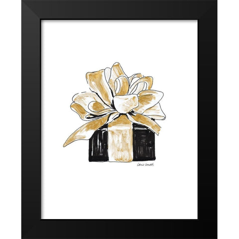 Gift Wrapped II Black Modern Wood Framed Art Print by Loreth, Lanie
