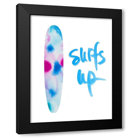 Surfs Up Black Modern Wood Framed Art Print by Bryant, Susan