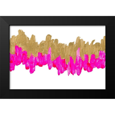 Bright Wavelength Black Modern Wood Framed Art Print by Bryant, Susan