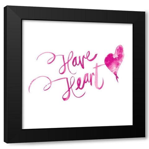 Have Heart Black Modern Wood Framed Art Print by Bryant, Susan