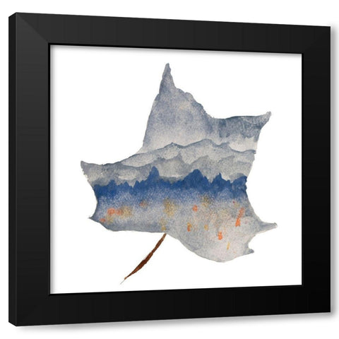 Mountains in the Leaf Black Modern Wood Framed Art Print by Bryant, Susan