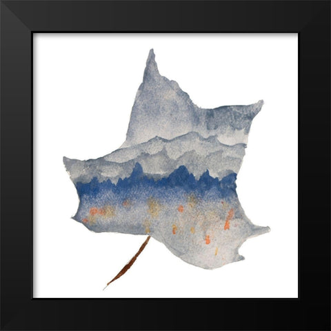 Mountains in the Leaf Black Modern Wood Framed Art Print by Bryant, Susan